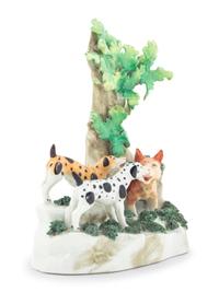 A Chelsea Porcelain Bocage Group