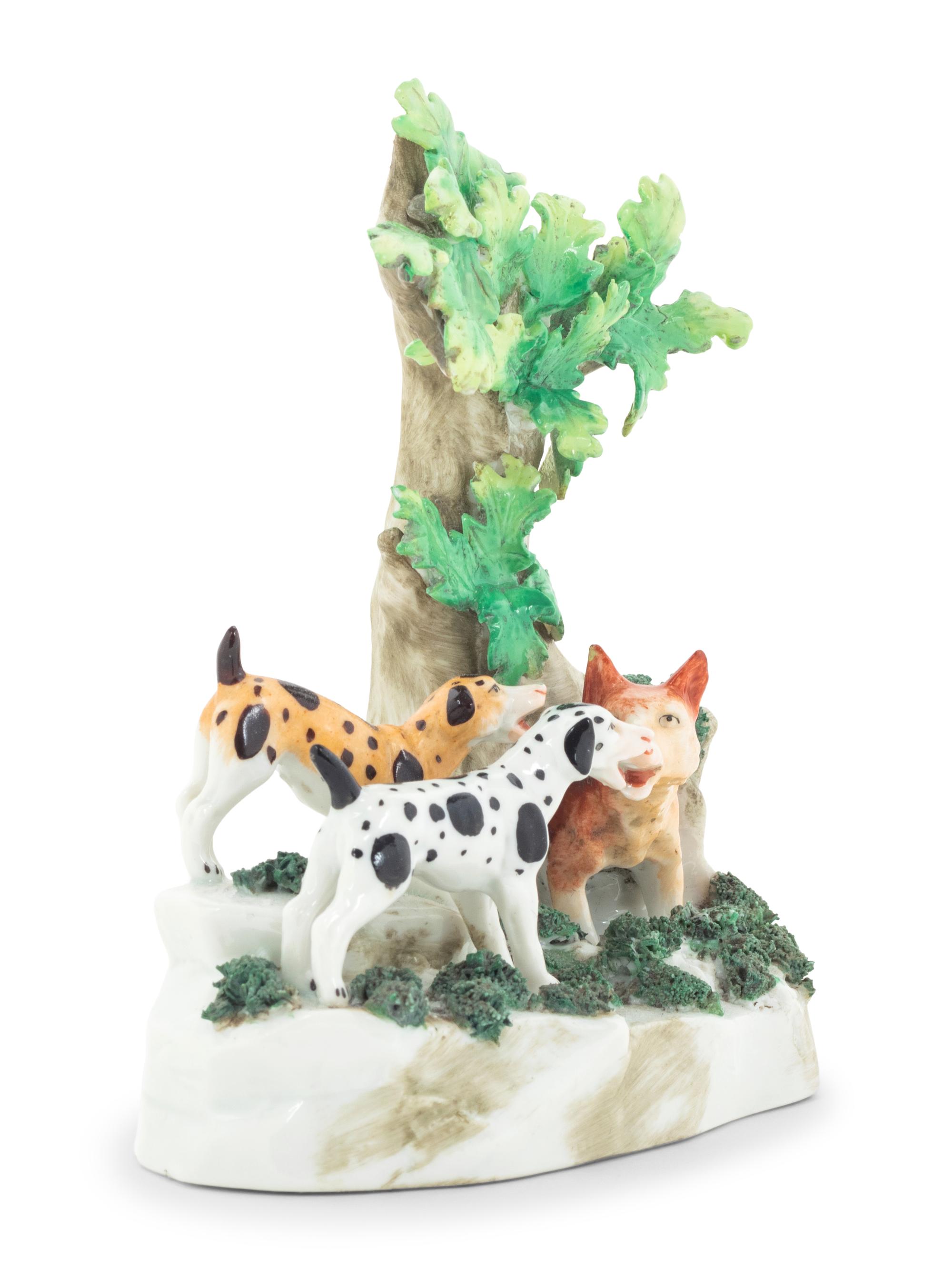 A Chelsea Porcelain Bocage Group