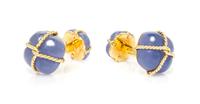 A Pair of 18 Karat Yellow Gold and Chalcedony Cufflinks, Verdura, 8.70 dwts.