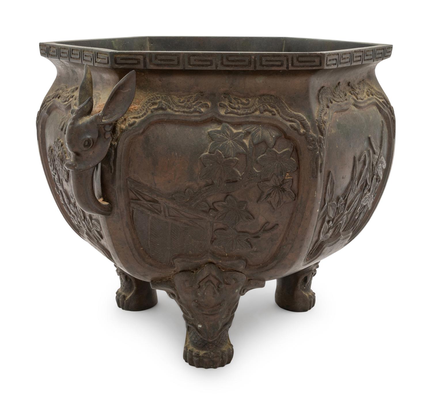 A Bronze Tripod Incense Burner
