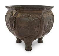 A Bronze Tripod Incense Burner