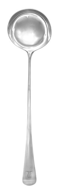 A George III Silver Ladle, Peter & Ann Bateman, London, 1773, the handle engraved with a bird's head erased.