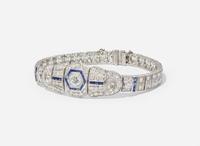 An Art Deco Sapphire and Diamond Bracelet