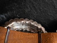 Heavily Stamped Silver Concha Belt