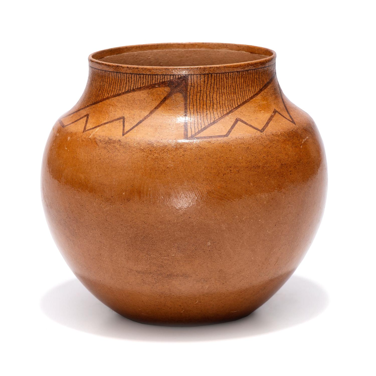 Painted Micaceous Pottery Jar
