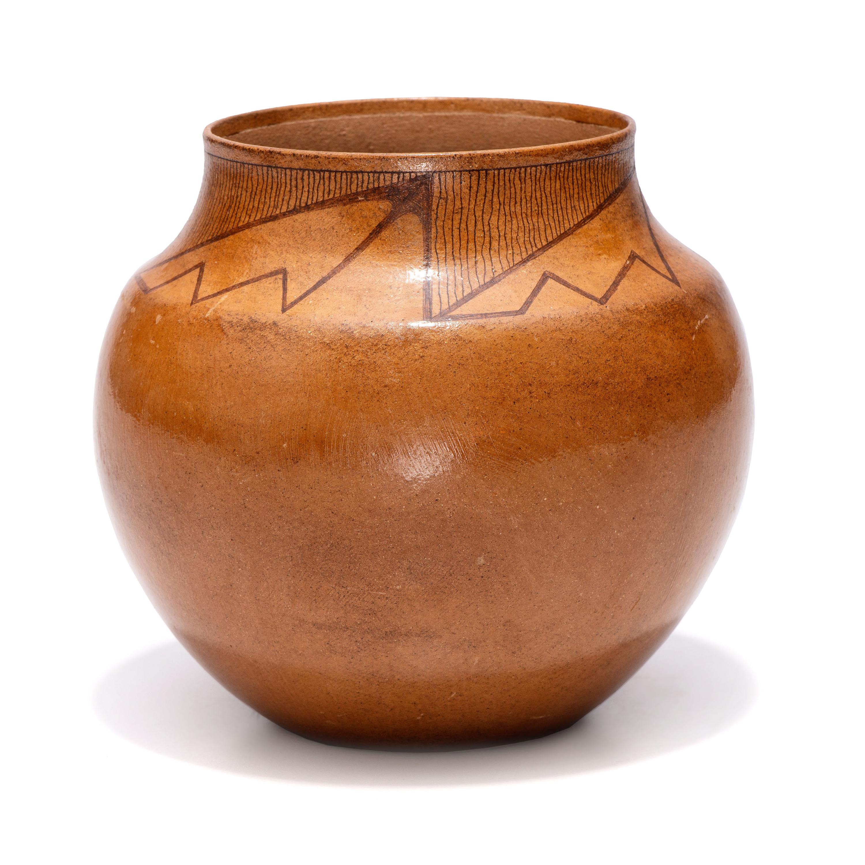 Painted Micaceous Pottery Jar