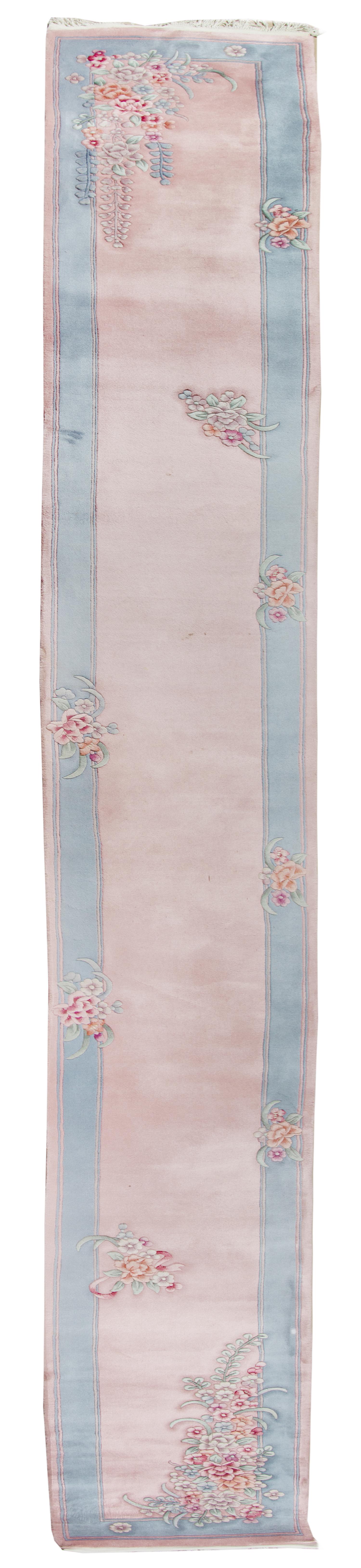 A Chinese Wool Runner 20 feet 8 inches x 2 feet 7 inches. — CIRCA 1980s