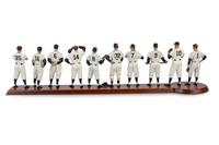 A 1961 New York Yankees Danbury Mint Figure Display