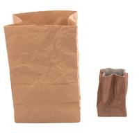 Two Contemporary Paper Bag Ceramic Sculptures — 20TH CENTURY
