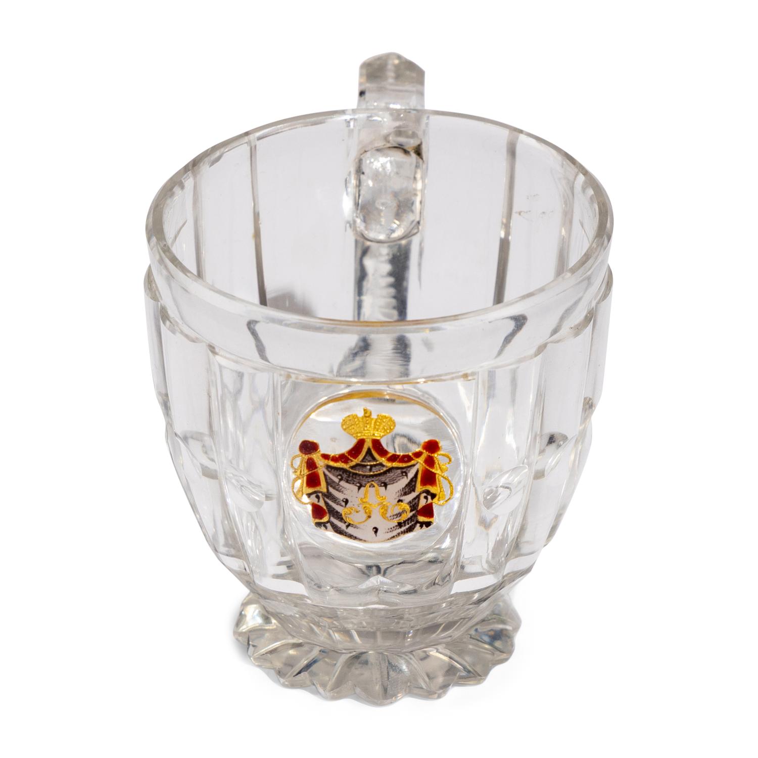 An Imperial Russian Cut Glass Tea Cup from The Banquet Service