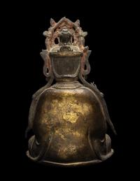A Chinese Gilt Bronze Figure of Guanyin