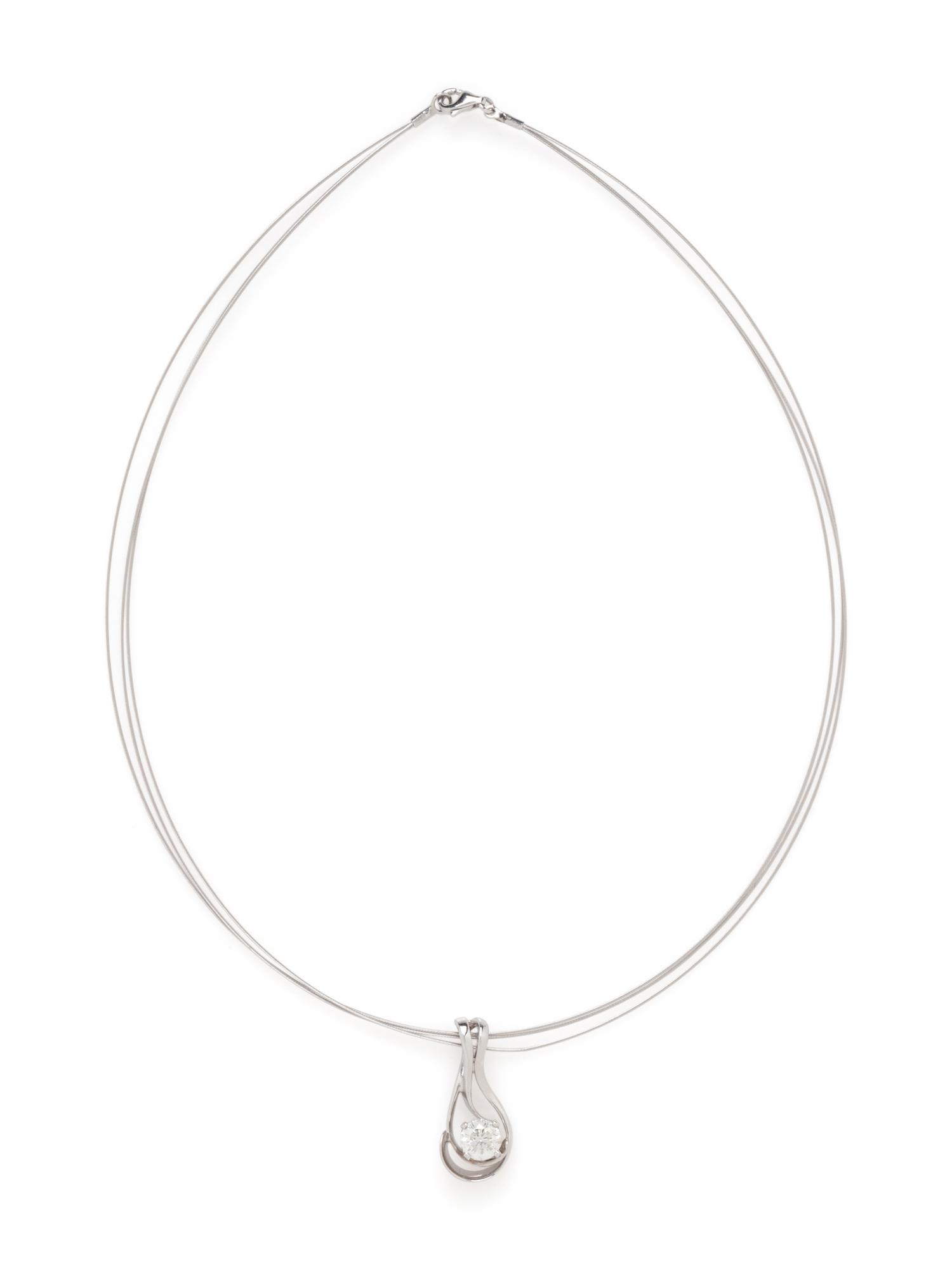 WHITE GOLD AND DIAMOND PENDANT/NECKLACE