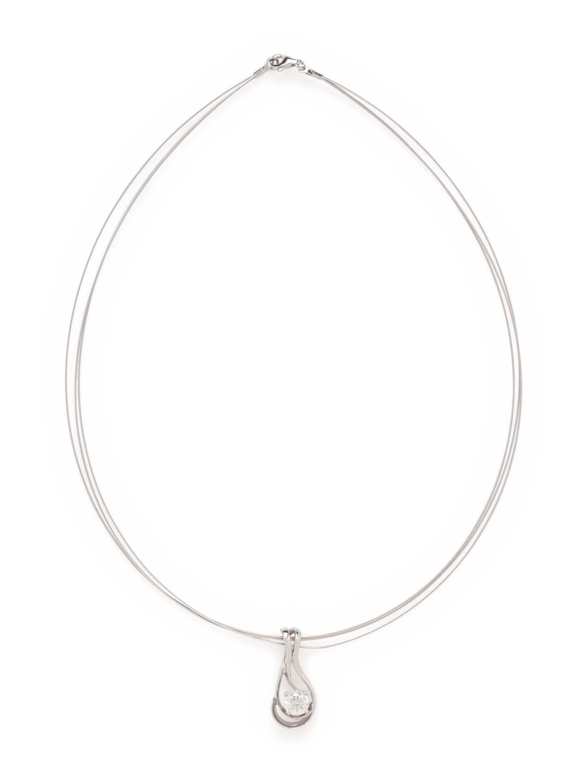 WHITE GOLD AND DIAMOND PENDANT/NECKLACE
