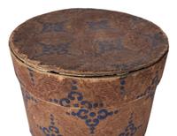Two Paint Decorated Wallpaper Boxes