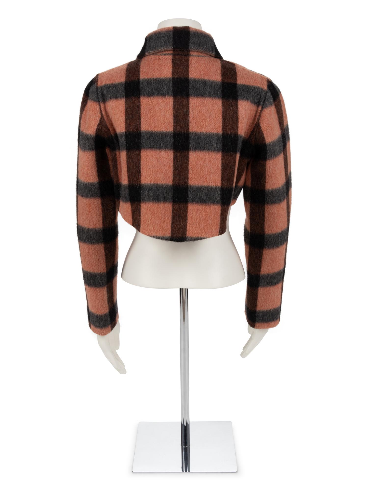 Geoffrey Beene Orange and Black Bolero, Fall 1987