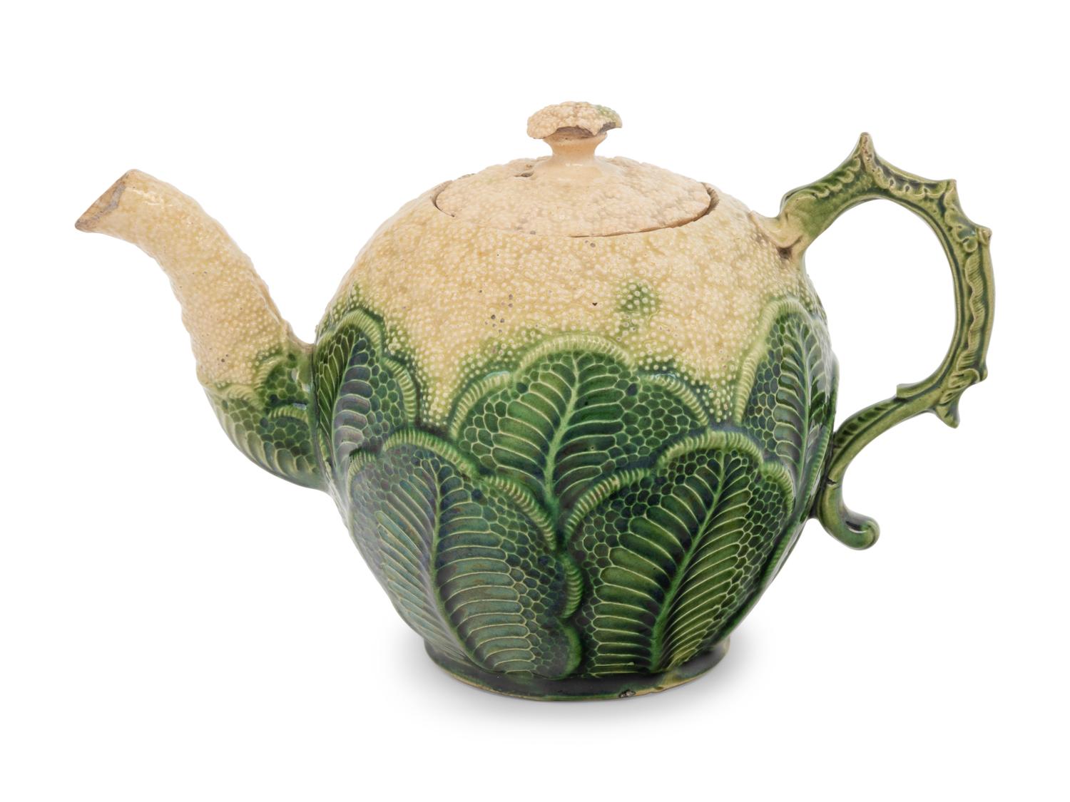 A Wedgwood Cauliflower-Form Creamware Teapot