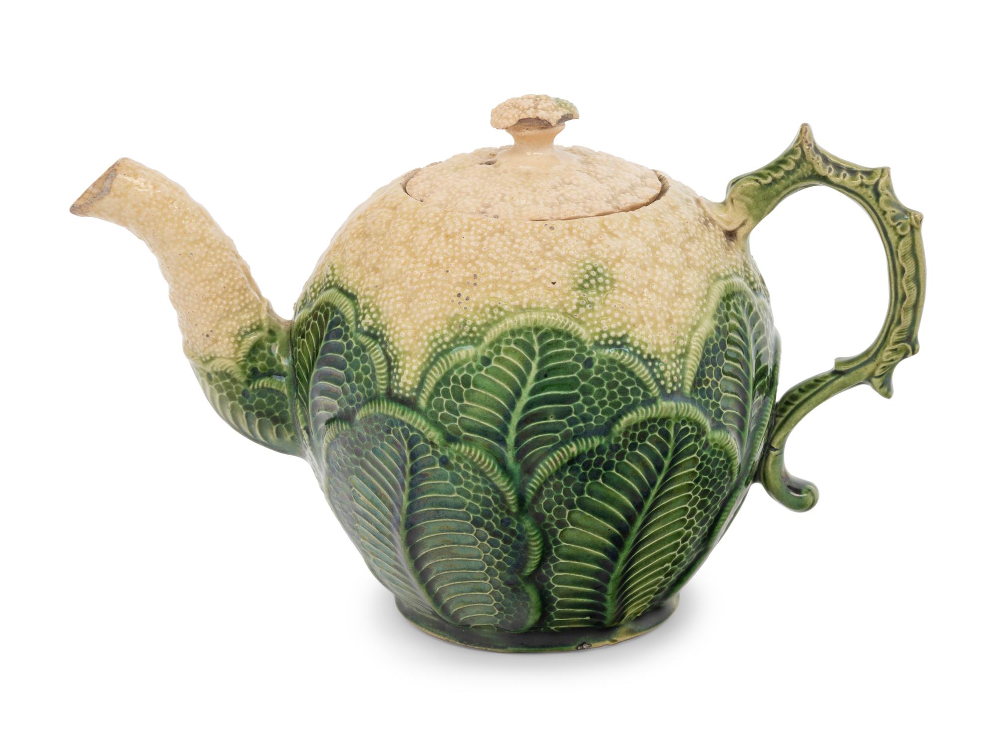 A Wedgwood Cauliflower-Form Creamware Teapot
