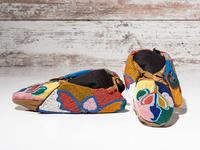 Prairie Beaded Hide Moccasins