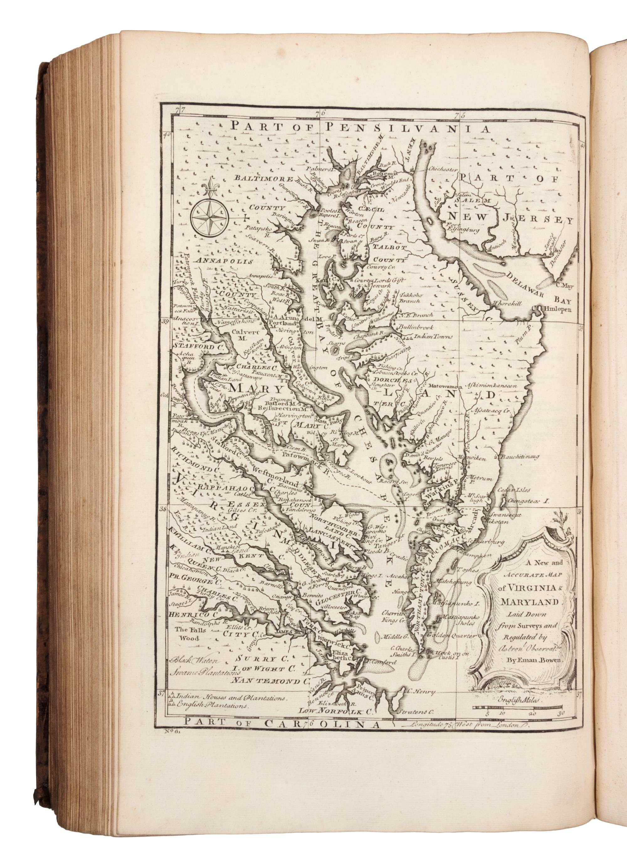 BOWEN, Emmanuel (d.1767). A Complete System of Geography. London: William Innys et al, 1744-1747.