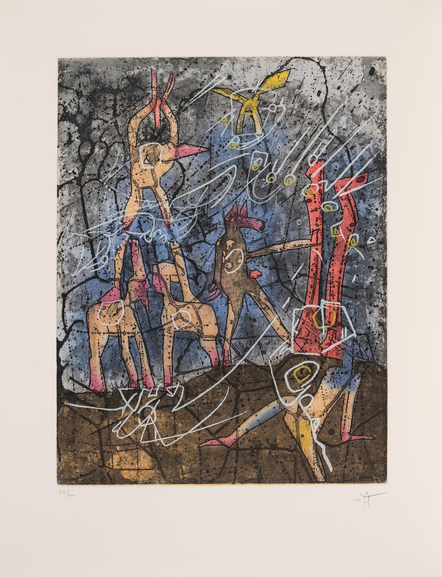 L'Ame du Tarot de Theleme (complete portfolio with blue cloth case)