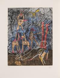 L'Ame du Tarot de Theleme (complete portfolio with blue cloth case)