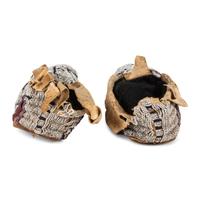 Cheyenne Beaded Hide Moccasins, with Dragonflies