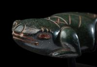 An Olmec Jade Reptile with Glyph