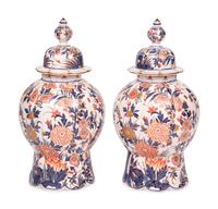 A Pair of Delft Earthenware Jars