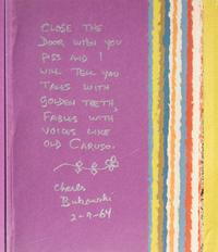 [Literature] Bukowski, Charles. Publisher's Mock-Up of "it catches my heart in its hands"
