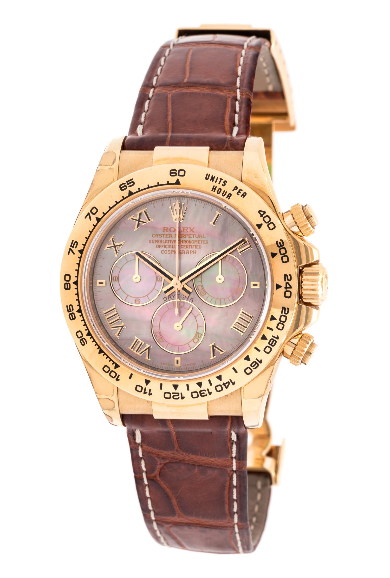ROLEX, 18K YELLOW GOLD REF.116518 'COSMOGRAPH DAYTONA' OYSTER PERPETUAL WRISTWATCH, CIRCA 2006/2007