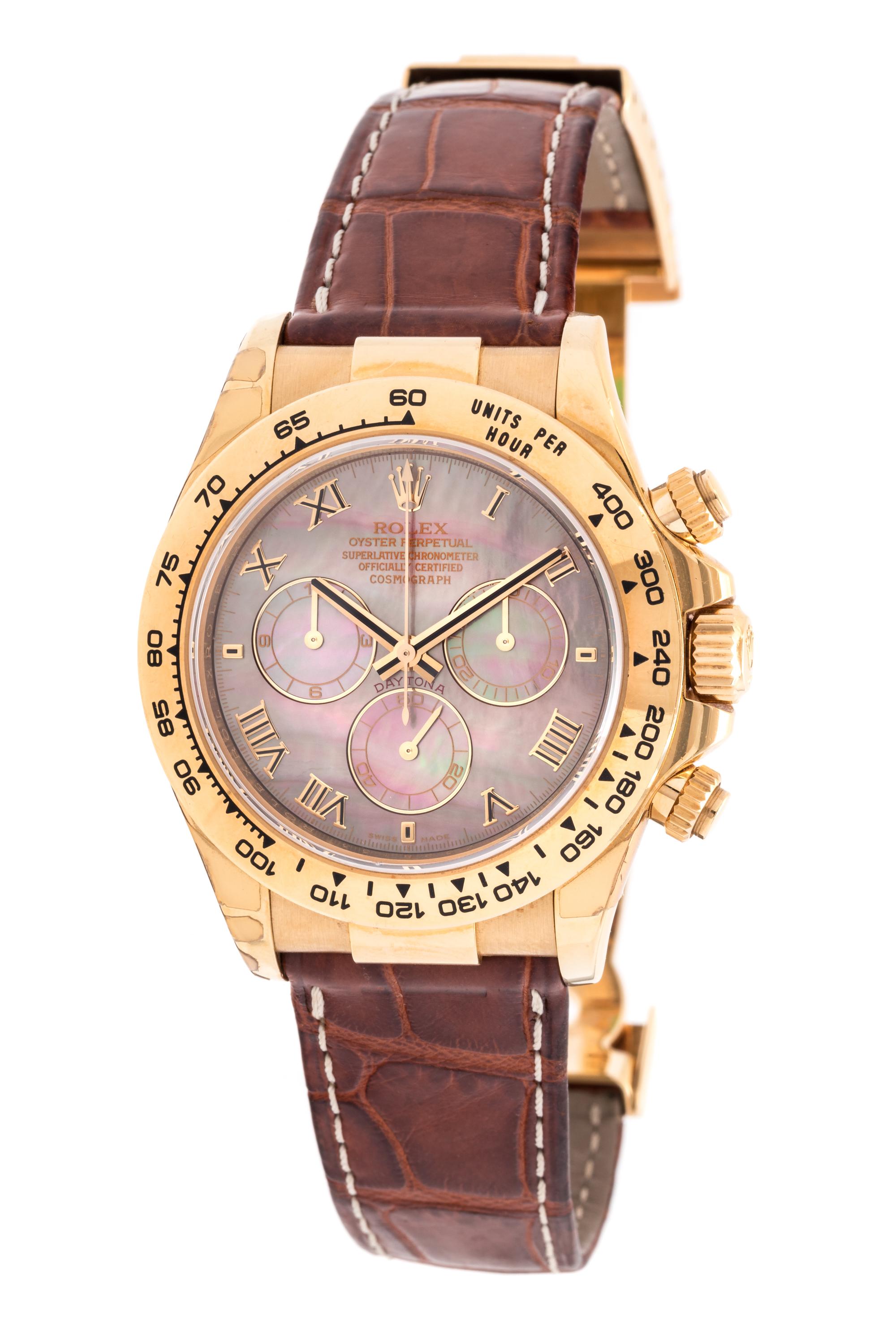 ROLEX, 18K YELLOW GOLD REF.116518 'COSMOGRAPH DAYTONA' OYSTER PERPETUAL WRISTWATCH, CIRCA 2006/2007