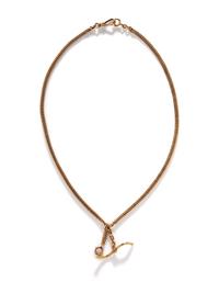 ANTIQUE, YELLOW GOLD WATCH CHAIN