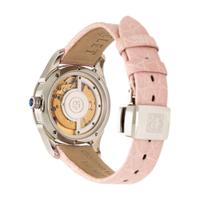 Perrelet, Ref. A2004, Stainless Steel Date Watch with Pink Mother-of-Pearl Dial