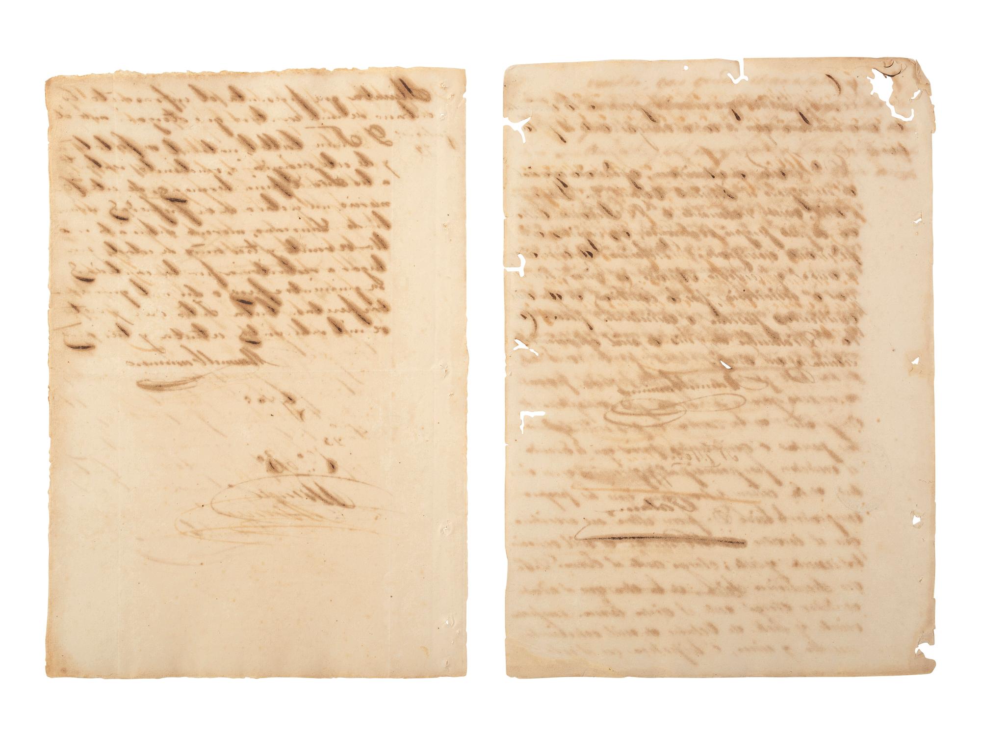 [ENSLAVEMENT & ABOLITION]. A group of 12 documents regarding the sale of enslaved persons in Cuba. 1844-1873.