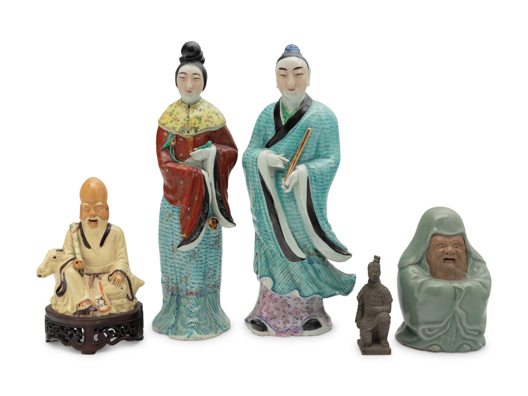 Five Chinese Porcelain Figures