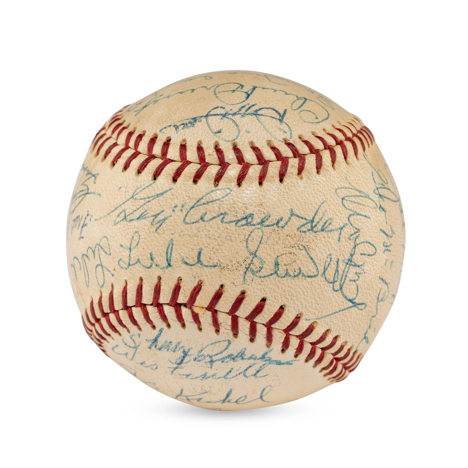 A Washington Senators Reunion Signed Autograph Baseball Including Dizzy Dean, Joe Cronin and Goose Goblin (Beckett Authentication Services)
