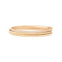 Collection of Rose Gold Bangle Bracelets