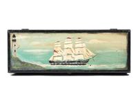 An English Painted Pine Ship Worker’s Tool Chest