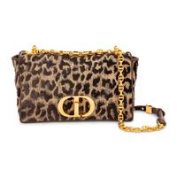 CHRISTIAN DIOR, CARO BAG IN VELVET LEOPARD JACQUARD