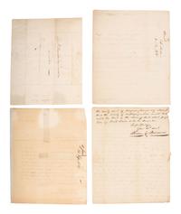 [WAR OF 1812]. Autographs associated with the War of 1812, including Commodore David PORTER (1780-1843).