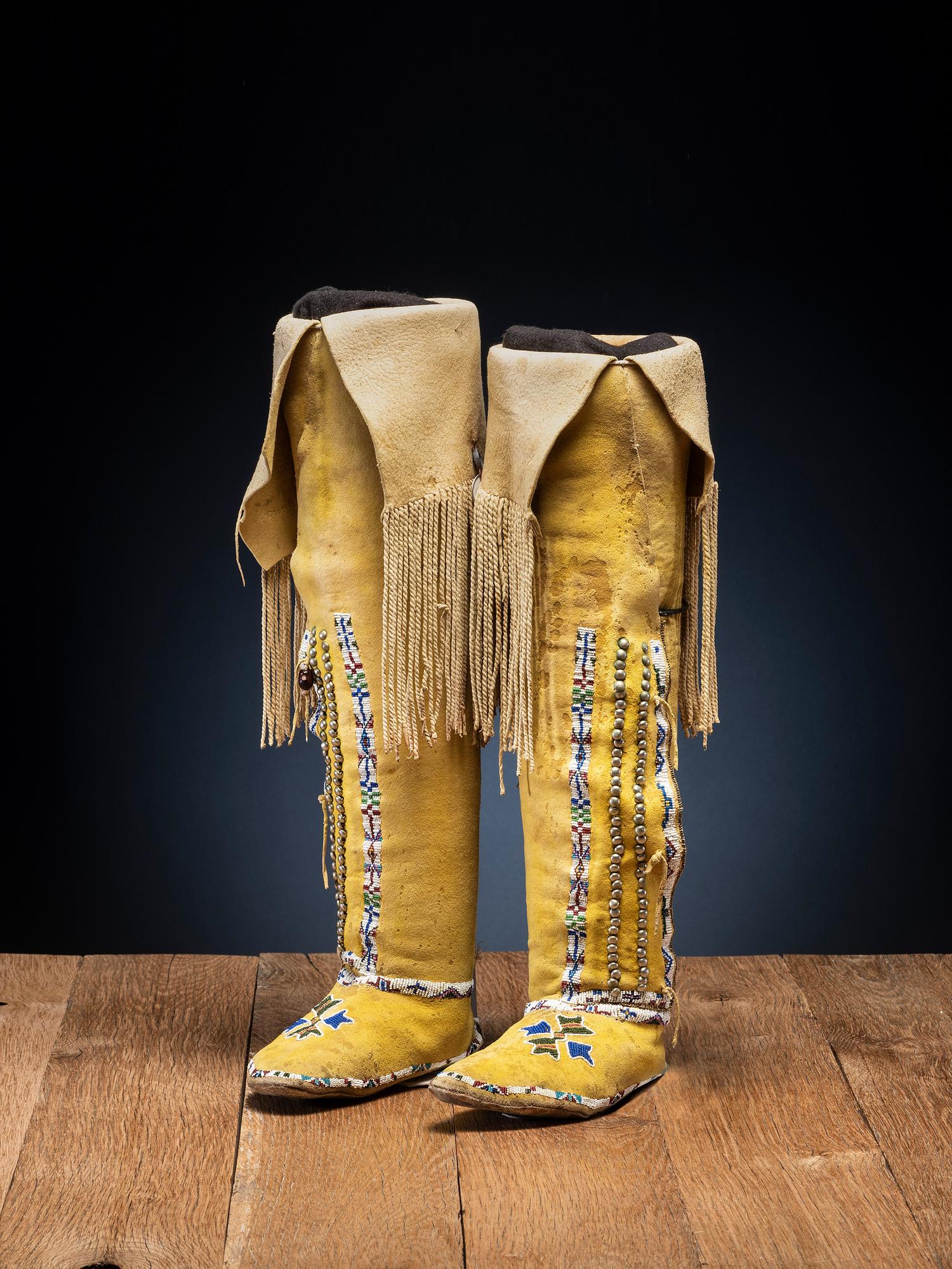 Kiowa Beaded Boot Moccasins