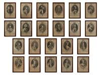 A Set of Twenty-Two Framed French Engravings