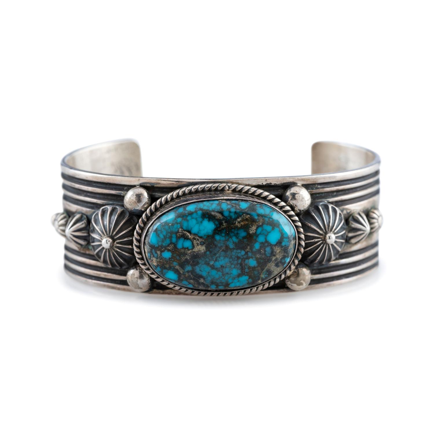 Sterling Silver and Turquoise Cuff Bracelet