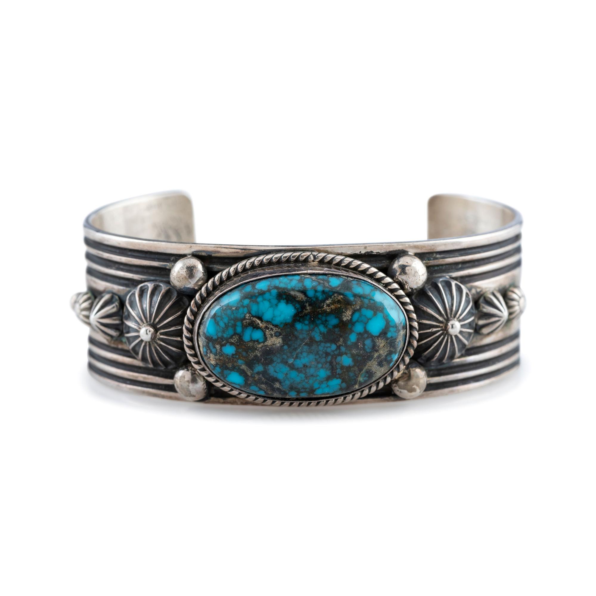 Sterling Silver and Turquoise Cuff Bracelet