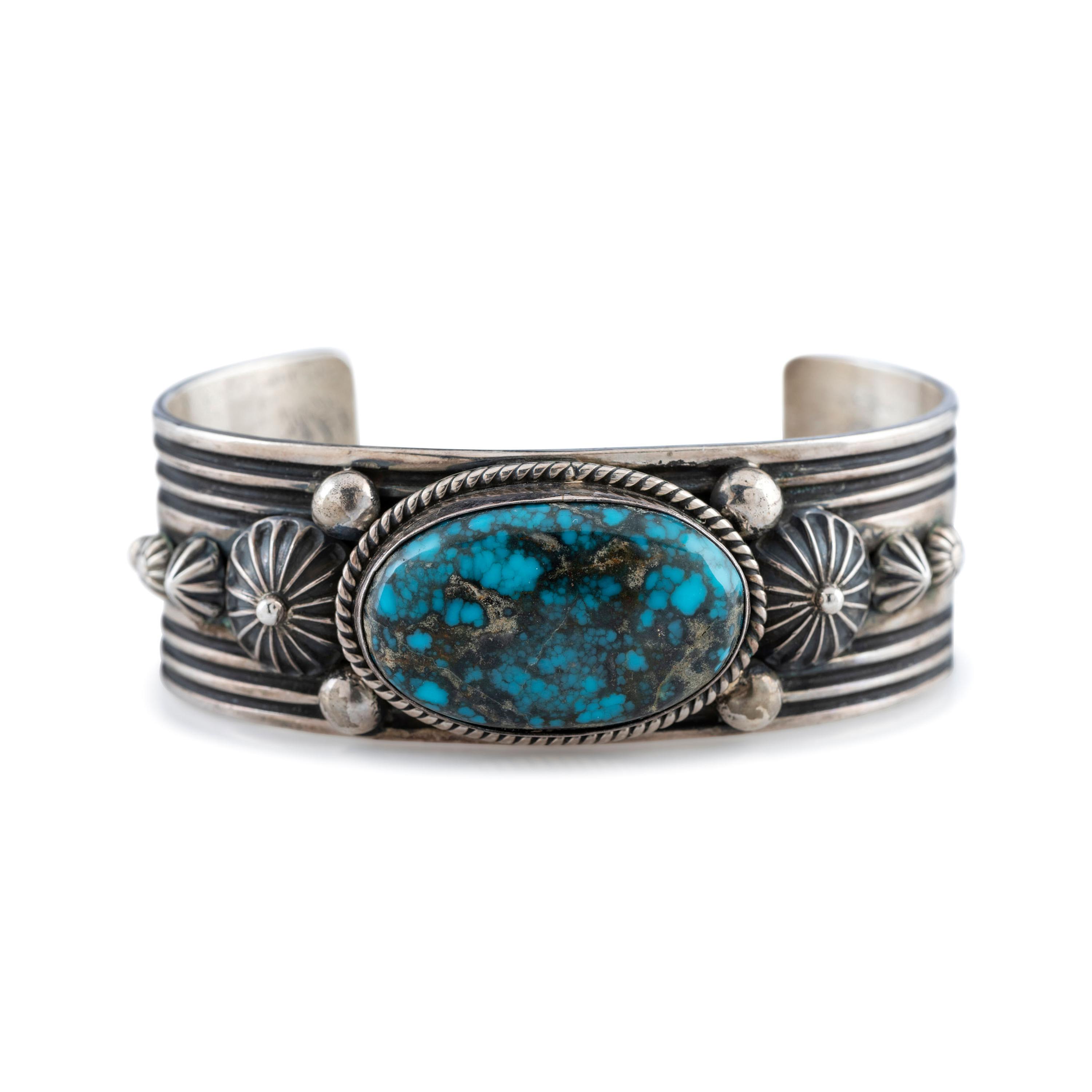 Sterling Silver and Turquoise Cuff Bracelet