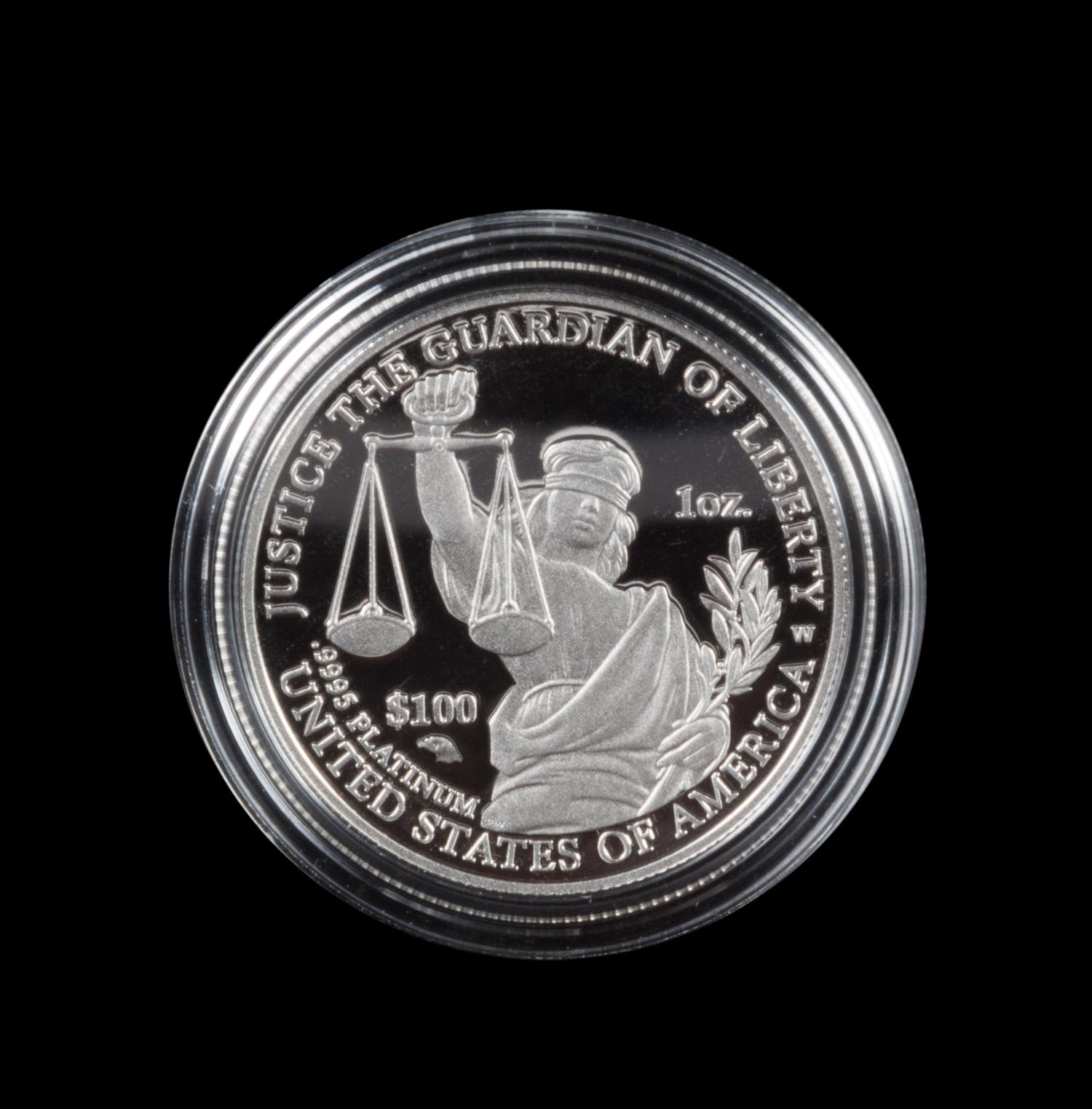 A United States 2010 American Eagle: Preamble Series 1 Oz. Platinum Coin