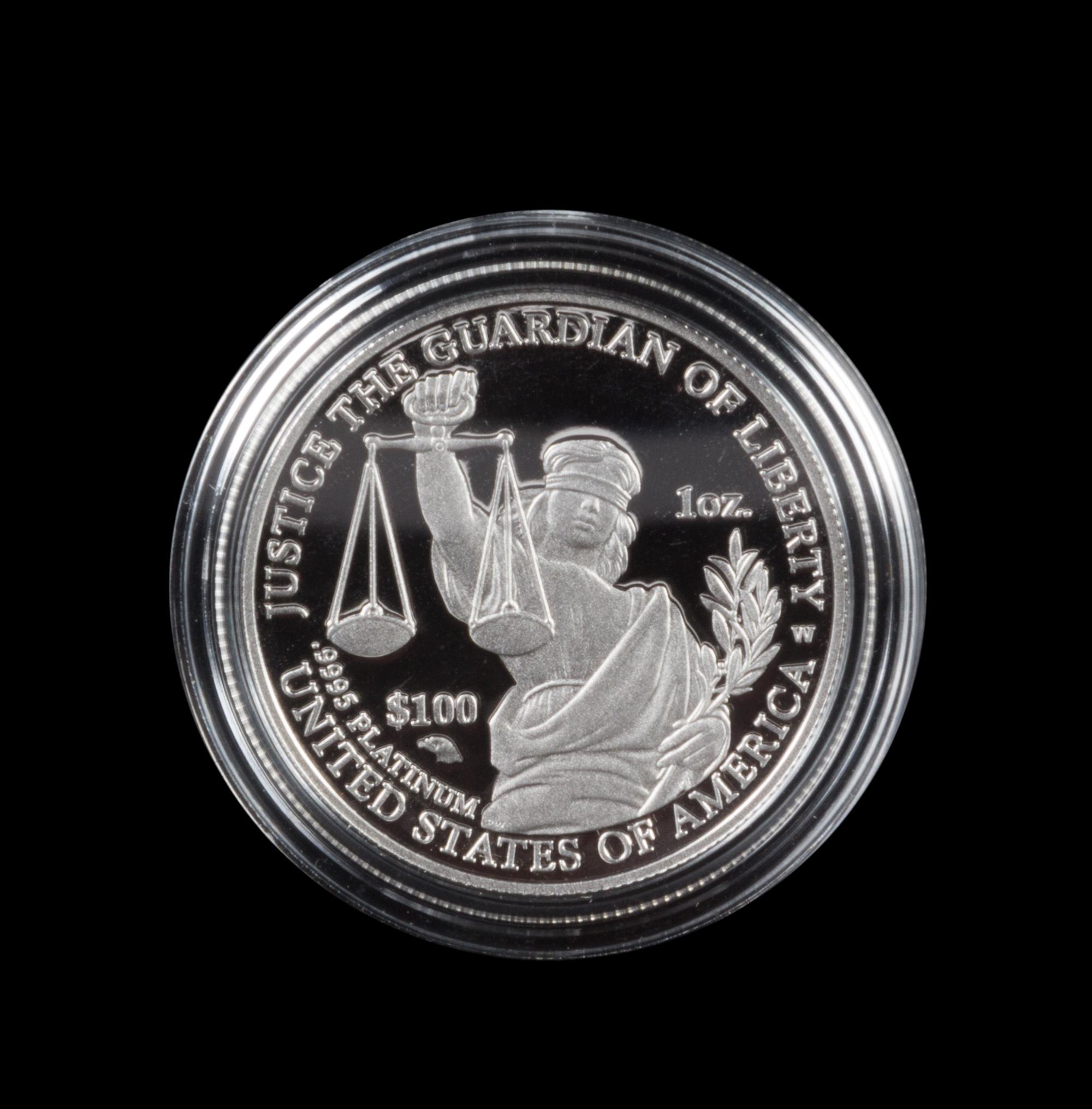 A United States 2010 American Eagle: Preamble Series 1 Oz. Platinum Coin
