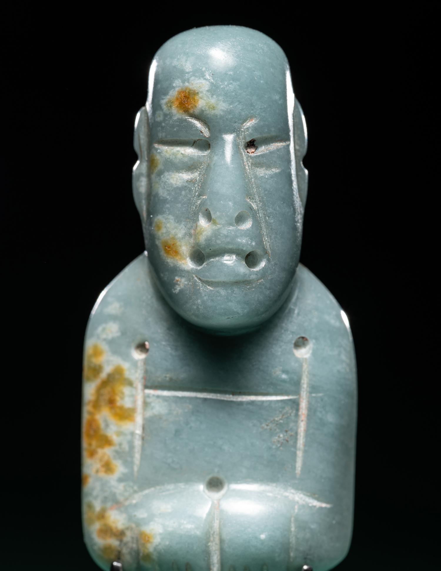 An Olmec Jade Standing Figure