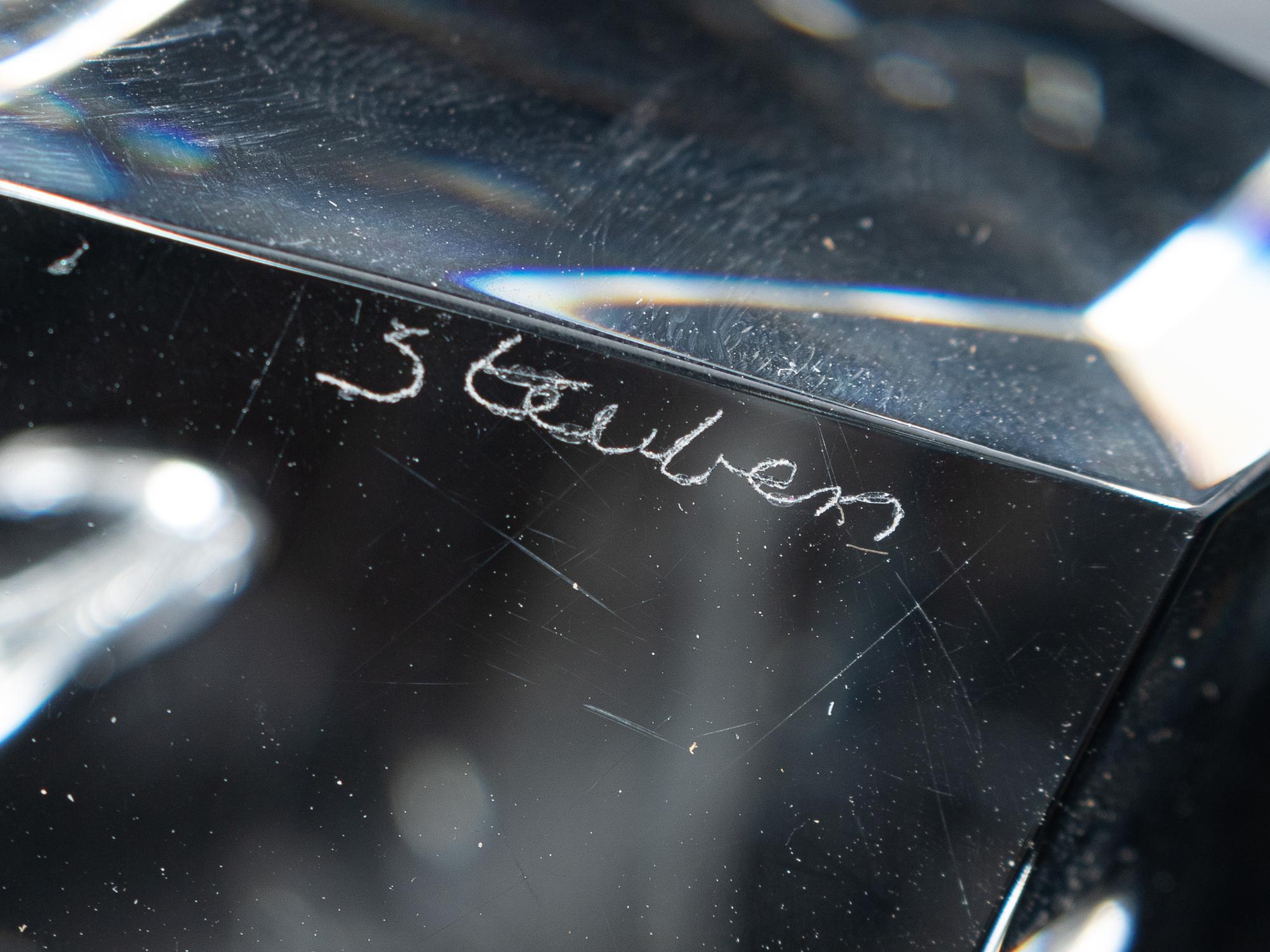 A Steuben Glass and Silver Excalibur Letter Opener