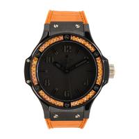Hublot, Ceramic 'Big Bang' 'Tutti Frutti' Watch with Orange Sapphire Bezel